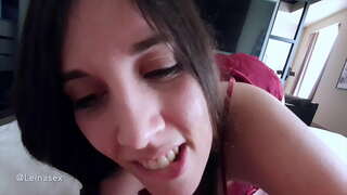 Mans stepsister ir slampa apsēsta ar iet pliks nama un fuck